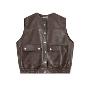 Gilet en cuir classique pour homme et femme, durable, style motard, design de haute qualité - Product Image 1