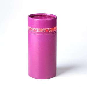 EcoRev <b>Biodegradable</b> Eco-Friendly Custom Wholesale Cardboard Round Paper Tube Perfume Box <b>Packaging</b> UV Logo Customizable Design - Product Image 3