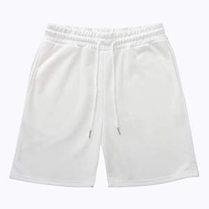 Shorts de sport respirants en polyester non tissé personnalisés avec logo au dos pour hommes, avec fermeture éclair - Product Image 4