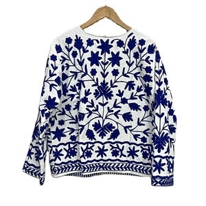 Veste en velours brodée Suzani, manteau Suzani, veste d'hiver, veste courte Suzani, veste brodée à la main pour femmes - Product Image 3