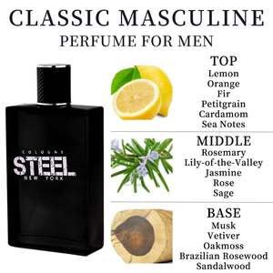 Perfume en Spray Eau de Toilette de Larga Duración para Hombre, 3.4 Fl Oz, con Aroma a Limón, Naranja y Cardamomo, para Uso Diario y Citas - Product Image 3