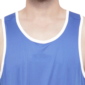 Conjuntos de Boxeo de Artes Marciales de Buena Calidad, Traje de Entrenamiento Color Azul, Tejido de Poliéster Transpirable y Duradero, Ropa de Combate - Product Image 6