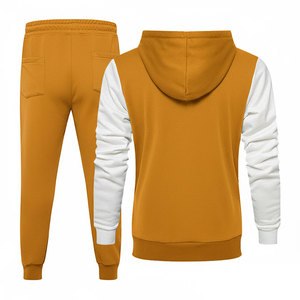 Conjunto Deportivo Casual de 2 Piezas para Hombre, Sudadera con Capucha y Cremallera de Felpa de Algodón para Invierno, Hecho a Medida, Venta al Por Mayor - Product Image 2