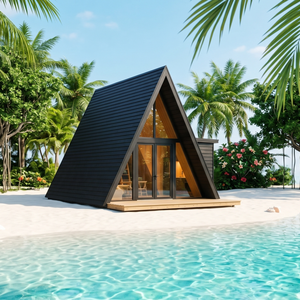 Villa Modular y Hotel Premium Meadow Brook Lodge, Estructura de Acero Ligero, <span class=keywords><strong>Casa</strong></span> en Forma de A, S350 35 - Product Image 2
