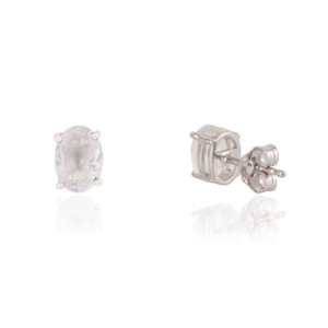 Handmade Stunning Rose Quartz Stone 925 Sterling <b>Silver</b> Minimal Design <b>Stud</b> <b>Earrings</b> For Women's Fine Jewelry - Product Image 5