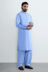 Salwar Kameez pour homme de couleur unie 2026 – Qualité supérieure, OEM/ODM, prix de gros, nouveau style Kurta Pajama, vêtements indiens et pakistanais pour homme - Product Image 3