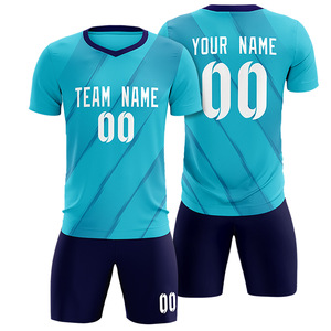 Ensembles de maillots de football américain pour hommes, nom de l'équipe, manches courtes, impression numérique personnalisée, séchage rapide, 100% coton, anti-UV, léger - Product Image 1