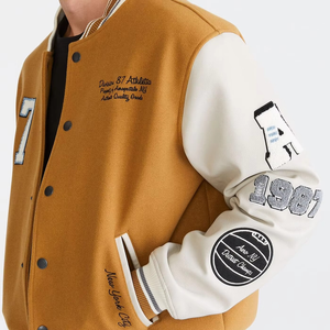 Veste d'hiver pour homme de qualité supérieure, nouvelle mode, coupe ajustée, style Lettermen personnalisé, veste d'hiver durable pour homme - Product Image 6