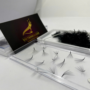 Extensions de cils ultra-fines en poils synthétiques, extensions de cils en grappe, cils volumineux, maquillage, poils synthétiques coréens PBT, sur mesure - Product Image 6
