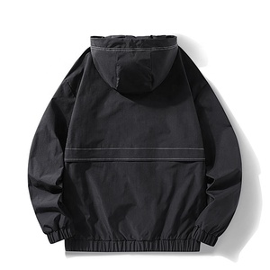 Veste d'hiver personnalisée pour hommes, manteau à capuche de couleur unie avec mode loisirs outillage printemps automne nouveau design en gros - Product Image 4