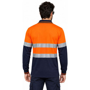 Camiseta y Polo de Trabajo Reflectantes Impermeables de Alta Visibilidad ANSI Clase 3 de Mangoes Fashion para Seguridad en Exteriores - Product Image 3