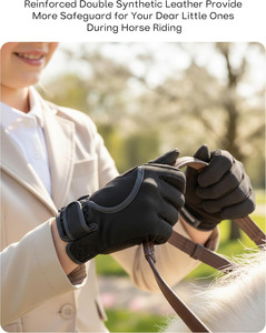 ถุงมือขี่ม้าหนังสำหรับผู้ชายและผู้หญิง - Product Image 4