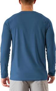 Rashguard pour homme 100 % polyester écologique avec logo personnalisé, haute qualité, manches longues, une pièce - Product Image 4
