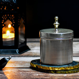 <b>Bulk</b> Price Handmade Silver Jar <b>Candle</b> with Lid For Home and Wedding Decoration - Product Image 3