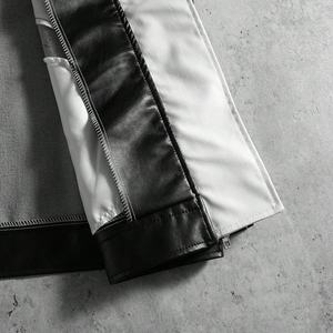 แจ็คเก็ตหนังทรงบ็อกซี่แบบครอป ซิปหน้า สไตล์วินเทจ แฟชั่นผู้ชาย ระบายอากาศ กันลม สีสันใหม่ รับผลิตตามสั่ง ขายส่ง - Product Image 5
