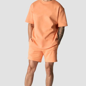 <b>Men's</b> Casual 100% Cotton Sweat <b>Shorts</b> Comfortable Soft Fleece Fabric Side <b>Pockets</b> Solid Breathable Elastic Waist Customized - Product Image 3