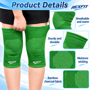 Manchons de soutien pour genoux en gros pour l'haltérophilie, l'entraînement physique, le sport, la compression – Fournisseur OEM ODM avec logo personnalisé - Product Image 6