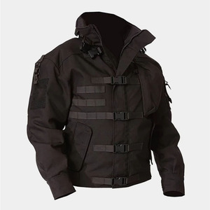 Chaqueta Bomber Unisex Techwear, Táctica, Multibolsillos, Estilo Cargo, Impermeable, Cortavientos, Urbana, con Capucha, Protección UV, Poliéster/Nailon - Product Image 5