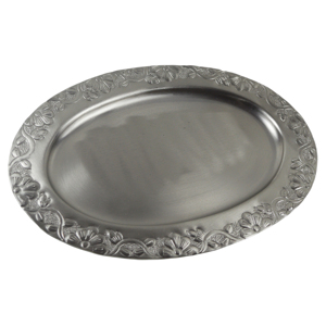 Ensemble de 2 plateaux de service avec finition argentée, prix de gros, idéal pour la décoration de la maison et des hôtels, plateaux de service et décoratifs - Product Image 6