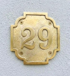 Placa de Número de Casa Metálica Vintage 29 con Números en Relieve, Letrero Decorativo para Puerta, Placa de Dirección Montada en Pared para Casa, Hotel u Oficina - Product Image 1