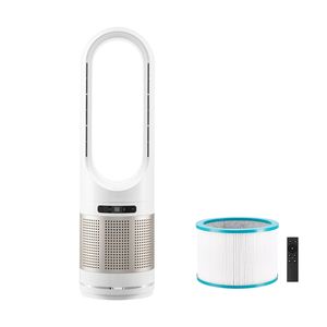 Ventilador de Torre sin Aspas de 8 Velocidades, Temporizador de 8 Horas, Velocidad de 16.4 pies/s, Oscilación de Aire Frío de 80 Grados, Modo de Espera, Enchufe AU/US, Caja de Almacenamiento Fácil - Product Image 2