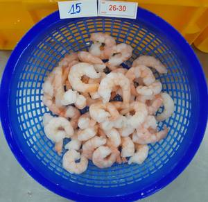 Crevettes déveinées pelées et cuites surgelées Taille 16-20 Crevettes cristal rose cerise rouge Lito Penaeus Vannamei Clean Emballées dans des boîtes - Product Image 6