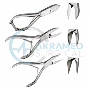 Juego de Cortaúñas Profesional para Podología, 3 Piezas, Acero Inoxidable Resistente, para Uñas Encarnadas y Gruesas, con Certificación CE - Product Image 2