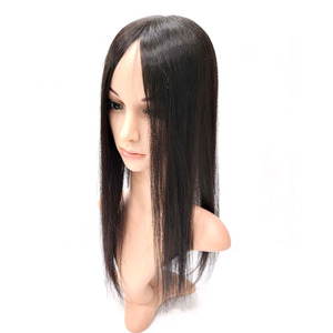 Cosmo in Korea Human Hair <b>Wig</b> <b>Long</b> Straight with Bangs Natural Black Average Size Remy Hair Lightweight & Healthy Hair - Product Image 4