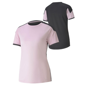 Venta al por mayor caliente de moda 100% algodón mujeres camisetas de alta calidad transpirable camisetas de color personalizado de alta calidad mujeres camisetas - Product Image 2