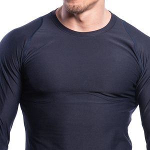 Camiseta de Compresión de Manga Larga para Hombre, Secado Rápido, Absorbe la Humedad, Corte Ajustado, Cuello Redondo, Ropa Deportiva para Gimnasio y Fitness - Product Image 6