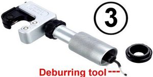 Mini coupe-tube à ressort 3-en-1, diamètre 5-25 mm, dispositif de coupe automatique avec 1 barre d'extension supplémentaire et outil d'ébavurage - Product Image 5