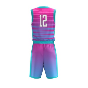 Uniforme de Baloncesto Profesional Unisex Personalizado, Conjunto de Verano Transpirable, Uniforme de Baloncesto de Secado Rápido 100% Poliéster - Product Image 3