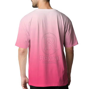 T-shirt Oversize Homme 100% Coton Coupe Ample Imprimé Design Unique Faible MOQ Grande Vente - Product Image 3