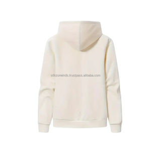 <b>Ladies</b> <b>Long</b> Sleeve Hooded <b>Sweatshirt</b> Smooth and Warm with Front Logo and Sequined Decoration for Autumn and Winter Wear - Product Image 2