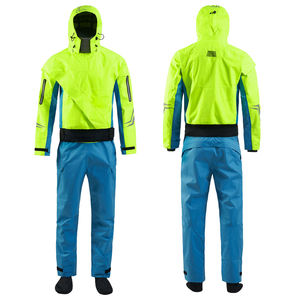 Combinaison de travail pour homme, blanche et bleue, avec empiècements noirs, fermeture éclair intégrale sur le devant, en polyester - Product Image 6