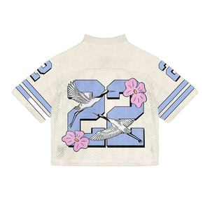เสื้อฟุตบอลยูนิเซ็กซ์สีดำถักทอระบายอากาศได้ดี เป็นมิตรกับสิ่งแวดล้อม ย้อมสีแบบ Garment Dyed ลายวินเทจหมายเลข 55 คอจีน ทรงโอเวอร์ไซส์ คุณภาพสูง - Product Image 3