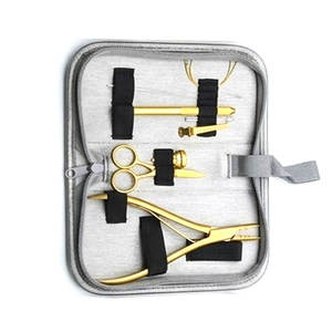 Kit Profesional de Herramientas para Extensiones de Cabello en Estuche de Cuero, Ajustable, para un Estilo Ilimitado, de Alta Calidad para Salón - Product Image 2