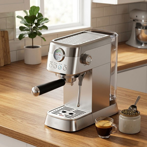 Cafetera Espresso Portátil Sudex HM1102MM de Acero Inoxidable, 20 BAR, Eléctrica, con Vaporizador de Leche - Product Image 4