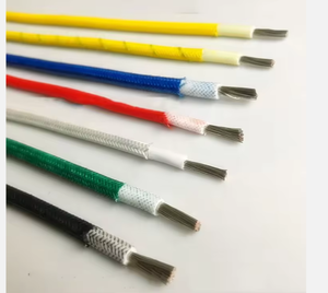 Cable Eléctrico de Fibra de Vidrio Trenzado con Silicona Resistente al Calor y a Altas Temperaturas 300C 0.3mm 0.5mm 0.75mm 1.5mm 2.5mm 4mm 6mm - Product Image 2