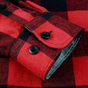 Camisa de vestir de invierno para hombre, de franela, de manga larga, de punto teñido, transpirable, talla grande, personalizada, OEM, ODM, MOQ bajo - Product Image 4