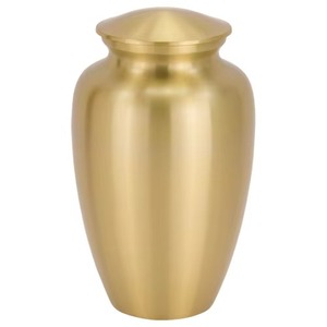 Stylish Metal Cremation Vase with <b>Leaf</b> Design Adult Cremation Urn for Human Ashes Reasonable Price - Product Image 5