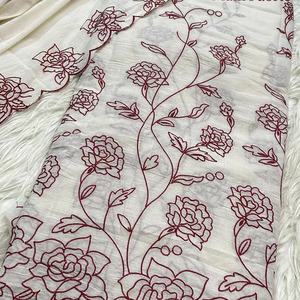 Fabricant de tissu en tulle français africain brodé, exportateur mondial de tissu en dentelle à sequins et perles en maille, Inde - Product Image 1