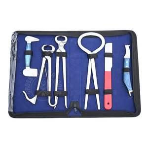 Kit de Herraje para Recorte de Pezuñas de Alta Resistencia con Pulidor de Acabado, Cortador de Pezuñas, Probador de Pezuñas, Alicates para Potros, Cuchilla de Bucle y Cuchilla de Punta - Product Image 1