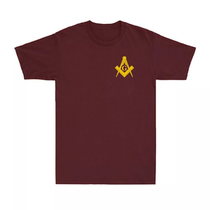 Camiseta de Hombre Personalizada de Alta Calidad, No <span class=keywords><strong>es</strong></span> un <span class=keywords><strong>Secreto</strong></span>, Masonería, Maestro Masón, Camisas de Manga Corta - Product Image 4
