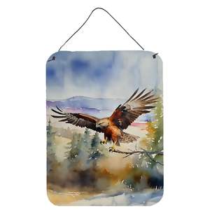New 12x16 Multicolor Hawk Wall Door Hanging Prints Aluminum Metal <b>Sign</b> for <b>Kitchen</b> Bar Bathroom Home Decor Front Door Plaque - Product Image 1