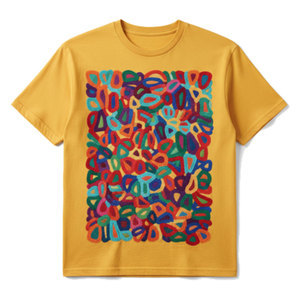 T-shirt brodé 100 % coton respirant à séchage rapide, impression personnalisée du logo, haute qualité, coupe ample pour homme - Product Image 1