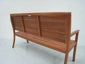 Garden Patio <b>Bench</b> Solid Teak Wood <b>2</b>-<b>Seater</b> Natural Finish for Outdoor Use Model BEN22 - Product Image 4