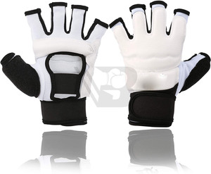 Gants de combat MMA demi-doigts en cuir de vachette doré haute performance, nouveau style, pour adultes – Meilleure vente à prix d'usine - Product Image 4