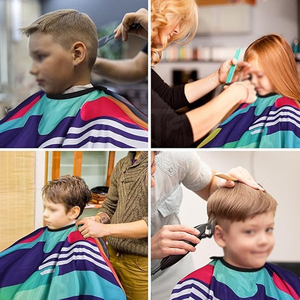 เสื้อคลุมแต่งผมผ้าน้ำหนักเบาระบายอากาศสวมใส่สบายออกแบบได้ตามต้องการ - Product Image 5