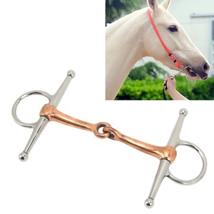 Bridon à joues pleines en acier inoxydable pour chevaux, accessoires équestres d'extérieur, 125 mm - Product Image 2